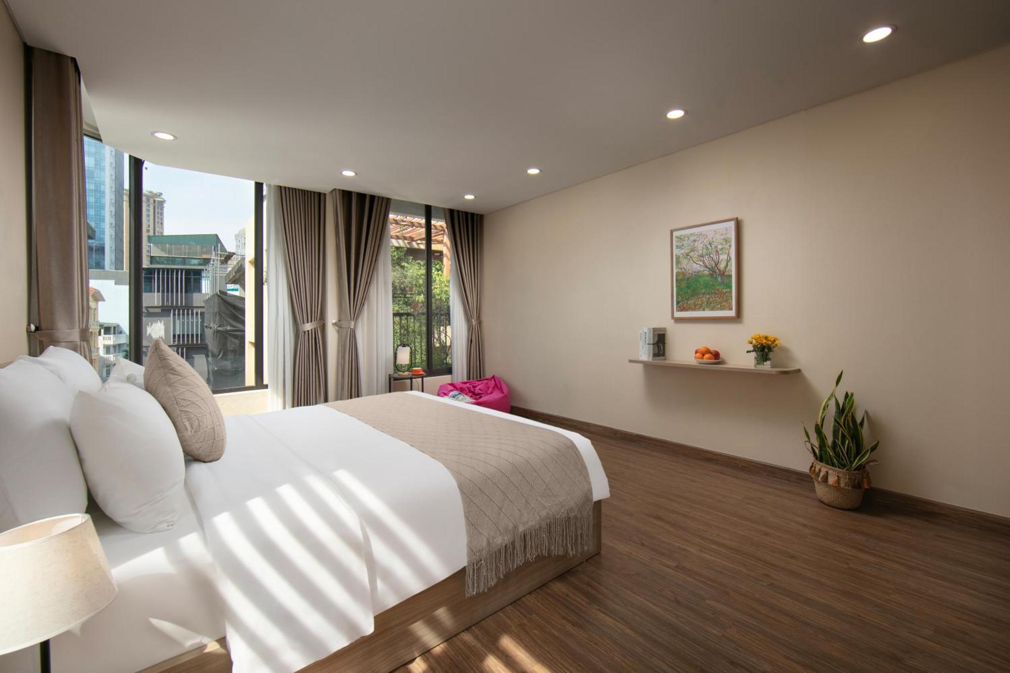 Hb Serviced Apartment - Lac Long Quan Hanoi Exteriör bild