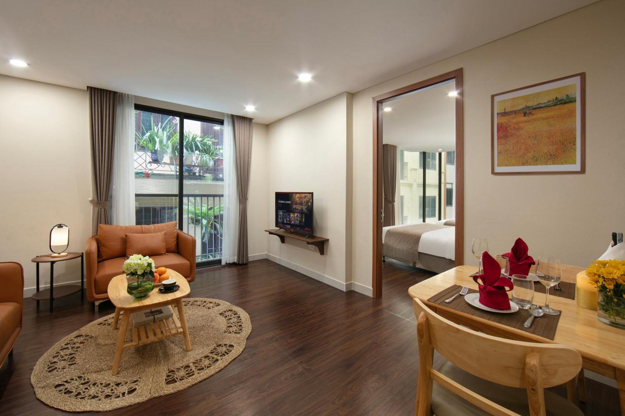 Hb Serviced Apartment - Lac Long Quan Hanoi Exteriör bild